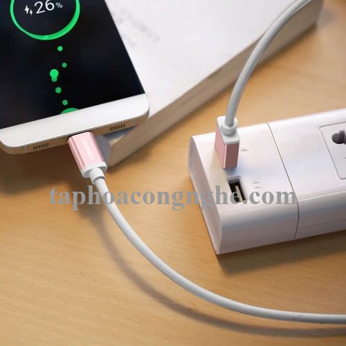 Ugreen 30537 0.5M màu Hồng Cáp USB TypeC sang USB 3.0 cao cấp US187 30030537